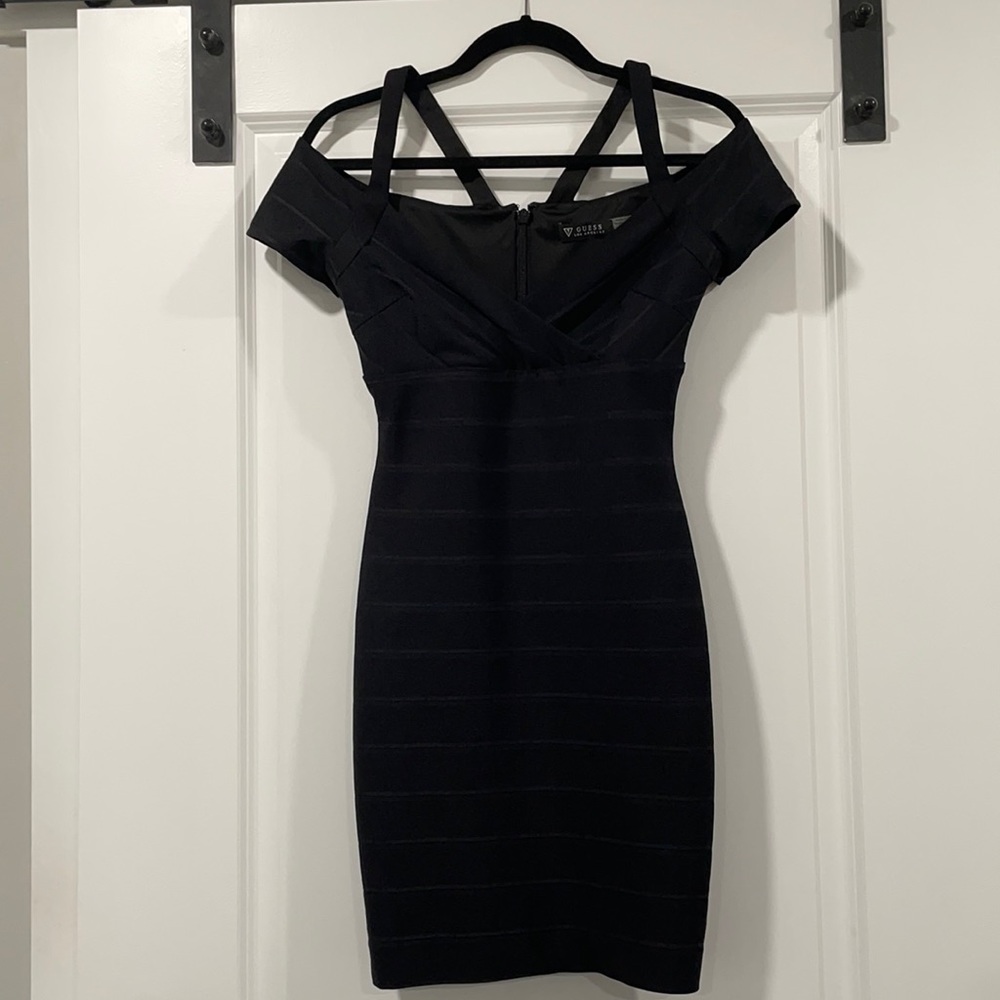 Black Guess bandage dress
